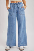 Denim Wide Leg Pants