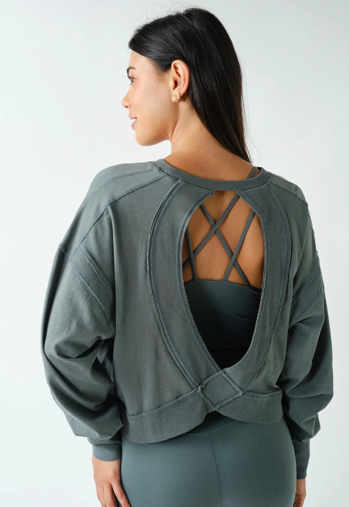 Open Back Long Sleeve Tee
