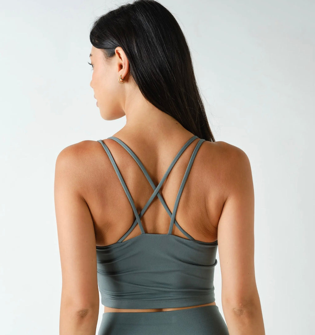Venice Cloud Light Criss-Cross Sports Bra