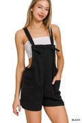 Black Denim Romper
