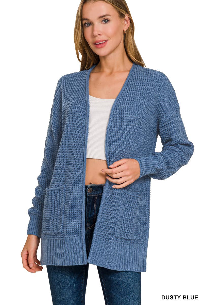 Waffle Cardigan